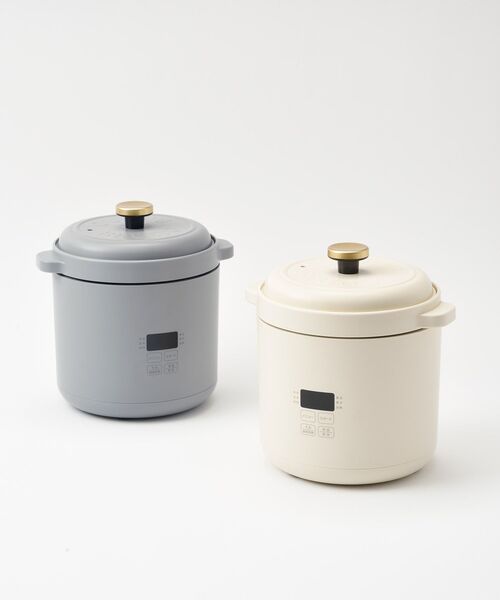 BRUNO(ブルーノ)の「コンパクトマルチ炊飯器(キッチンツール・レディース・グレー/アイボリー・フリ-)」の9枚目の写真