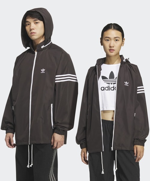 adidas ブラウン ナイロンジャケット adidas（アディダス）｜メンズのナイロンジャケット（ブラウン系