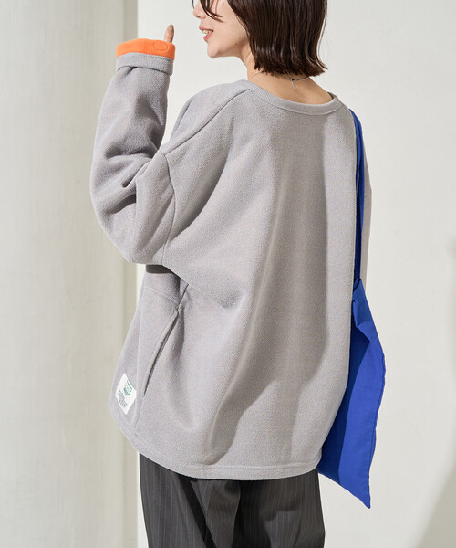 MLB インディアンズ カーディガン グレー　専用ページ 限定展開 DISCUS ATHLETIC/ディスカス アスレチック インレー 裏