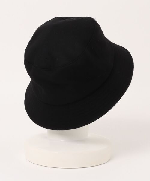 KIJIMA TAKAYUKI(キジマ タカユキ)の「KIJIMA TAKAYUKI MELTON BUCKET HAT(ハット・メンズ・ブラック・2/3)」の2枚目の写真