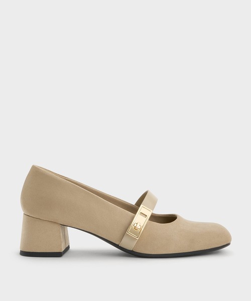 CHARLES & KEITH（チャールズ & キース）の「Lando ランド メタリックバックルメリージェーンパンプス（パンプス・レディース・ブラック系その他2/オフホワイト/ベージュ/ブラック系その他・22.5cm/23cm/23.5cm/24.5cm/25cm/25.5cm）」の21枚目の写真