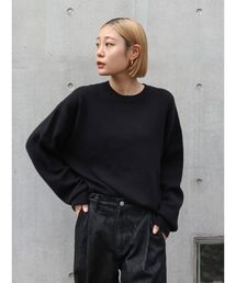 Ungrid | カシミヤ混スムース編みルーズニット(ニット/セーター)