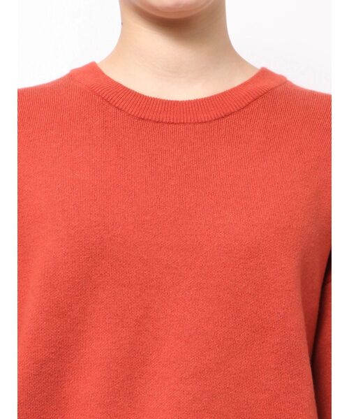 Ungrid（アングリッド）の「カシミヤ混スムース編みルーズニット（ニット/セーター・レディース・ライトグレー/オレンジ/ブラック・FREE）」の13枚目の写真