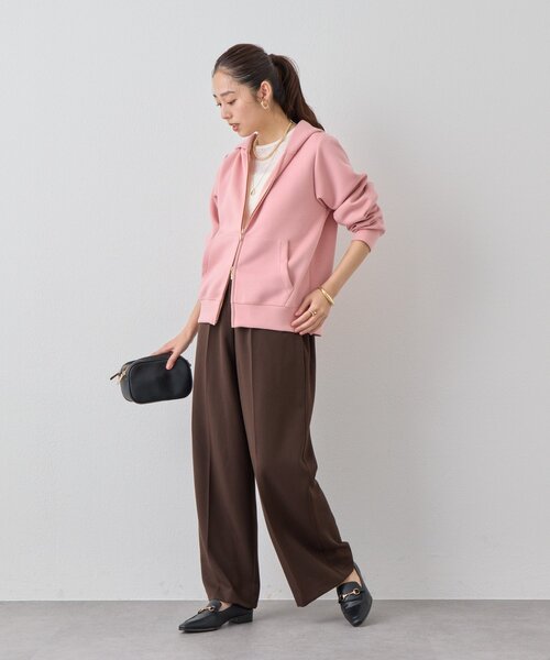 un dix cors（アンディコール）の「《大人の抜け感》配色メロウプルオーバー（Tシャツ/カットソー・レディース・ブラック/オフホワイト/グリーン・FREE）」の10枚目の写真