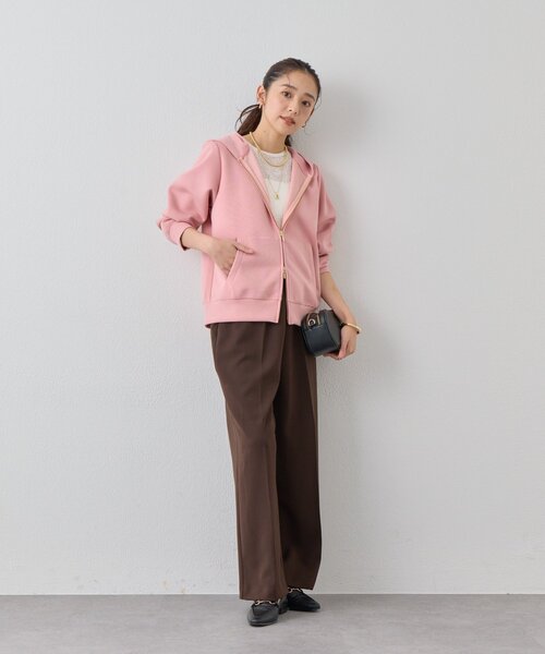 un dix cors（アンディコール）の「《大人の抜け感》配色メロウプルオーバー（Tシャツ/カットソー・レディース・ブラック/オフホワイト/グリーン・FREE）」の11枚目の写真