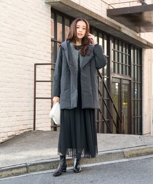 un dix cors（アンディコール）の「《大人の抜け感》配色メロウプルオーバー（Tシャツ/カットソー・レディース・ブラック/オフホワイト/グリーン・FREE）」の21枚目の写真