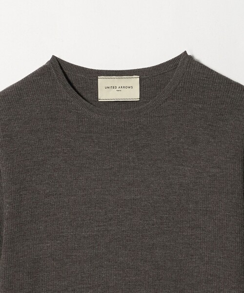 UNITED ARROWS（ユナイテッドアローズ）の「ハーフ スリーブ ニット（ニット/セーター・レディース・ネイビー/モカ/ダークグレー・FREE）」の15枚目の写真