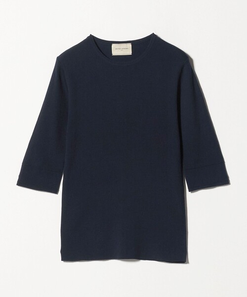 UNITED ARROWS（ユナイテッドアローズ）の「ハーフ スリーブ ニット（ニット/セーター・レディース・ネイビー/モカ/ダークグレー・FREE）」の18枚目の写真