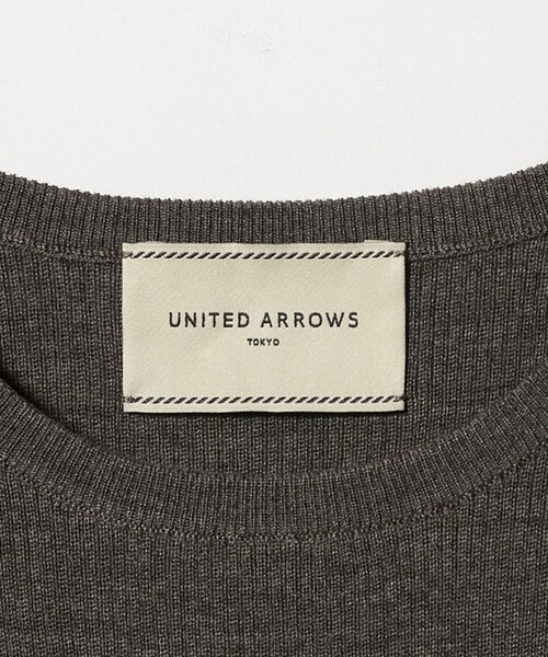 UNITED ARROWS（ユナイテッドアローズ）の「ハーフ スリーブ ニット（ニット/セーター・レディース・ネイビー/モカ/ダークグレー・FREE）」の19枚目の写真