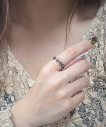 WARAIJOGO（ワライジョウゴ）の「ダイヤモチーフリング/フリーサイズ(RO)（リング）」