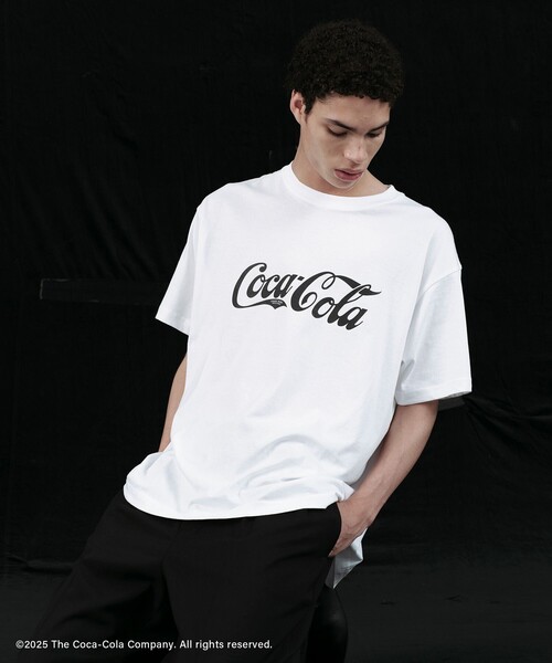ADAM ET ROPE'(アダムエロペ)の「【Coca-Cola】VINTAGE LOGO TEE(Tシャツ/カットソー・メンズ・ブラック/ホワイト・M/L)」の5枚目の写真