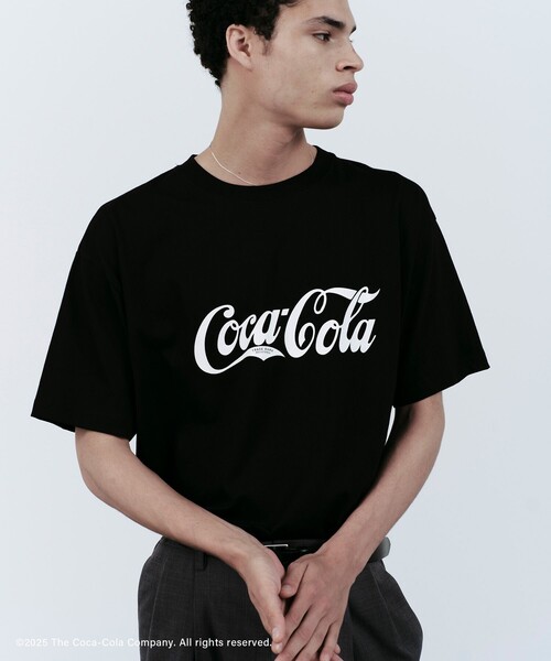 ADAM ET ROPE'(アダムエロペ)の「【Coca-Cola】VINTAGE LOGO TEE(Tシャツ/カットソー・メンズ・ブラック/ホワイト・M/L)」の6枚目の写真