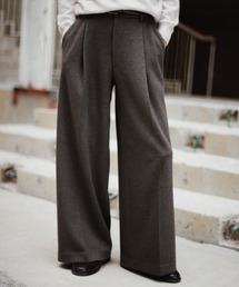 WYM LIDNM | DOUBLE-FACED DEEP TUCK BAGGY SLACKS(スラックス)