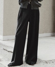 WYM LIDNM | DOUBLE-FACED DEEP TUCK BAGGY SLACKS(スラックス)