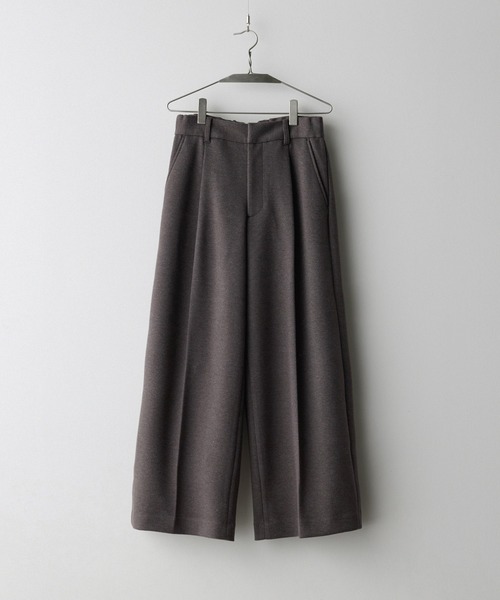 未使用 WYM DOUBLE-FACED DEEP TUCK BAGGY パンツ DOUBLE-FACED DEEP TUCK BAGGY SLACKS（スラックス）｜WYM LIDNM