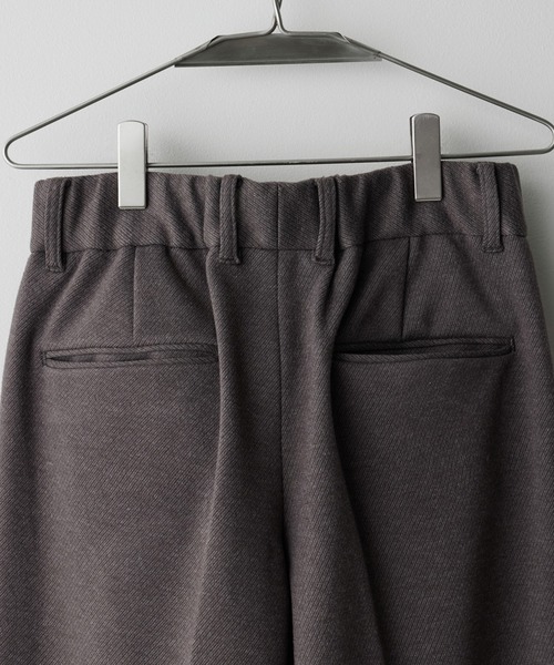 DOUBLE-FACED DEEP TUCK BAGGY SLACKS（スラックス）｜WYM LIDNM