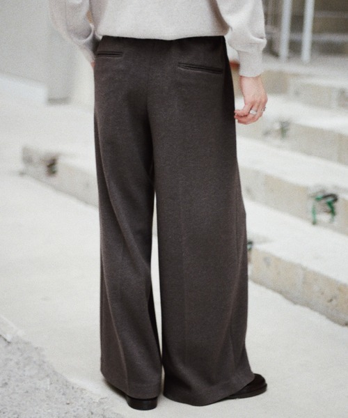 WYM LIDNM（ウィム バイ リドム）の「DOUBLE-FACED DEEP TUCK BAGGY SLACKS（スラックス・メンズ・アッシュブラウン/グレー/チャコール・L/M/S）」の6枚目の写真