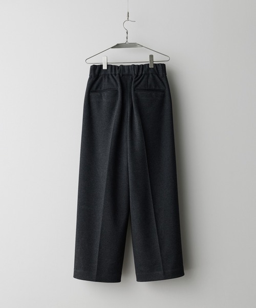 DOUBLE-FACED DEEP TUCK BAGGY SLACKS（スラックス）｜WYM LIDNM