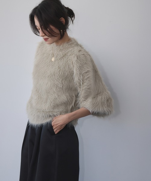 セール】【2025AW】シャギーニット プルオーバー(ニット/セーター セール】【2025AW】シャギーニット プルオーバー(ニット/セーター