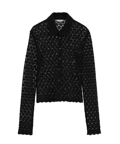 CLANE 3D Flower Lace Shirt サイズ1 CLANE/クラネ】3D FLOWER LACE SHIRT/フラワーレースシャツ