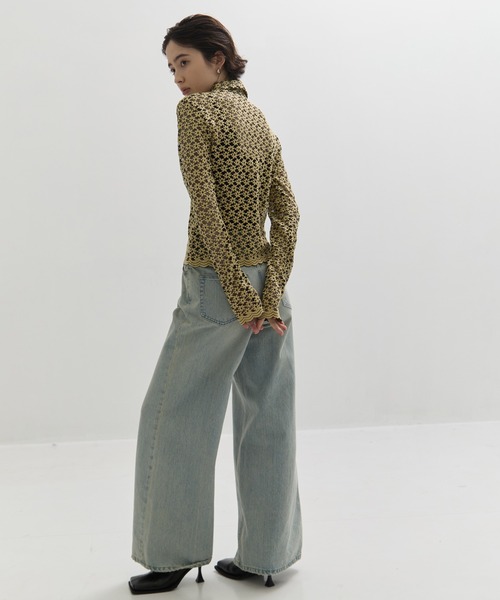 CLANE 3D Flower Lace Shirt サイズ2 3D FLOWER LACE SHIRT(2 BLACK): CLANE: WOMENS｜ STUDIOUS ONLINE公式