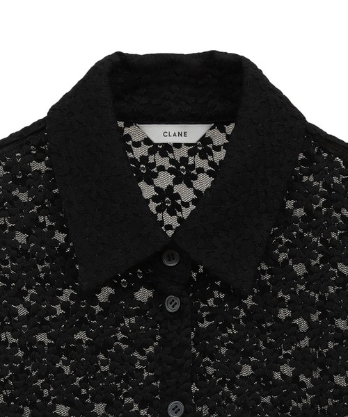 CLANE/クラネ】3D FLOWER LACE SHIRT/フラワーレースシャツ（シャツ