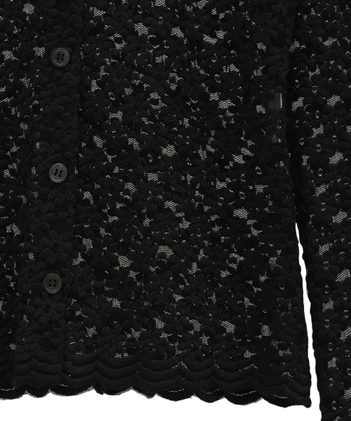 CLANE/クラネ】3D FLOWER LACE SHIRT/フラワーレースシャツ（シャツ