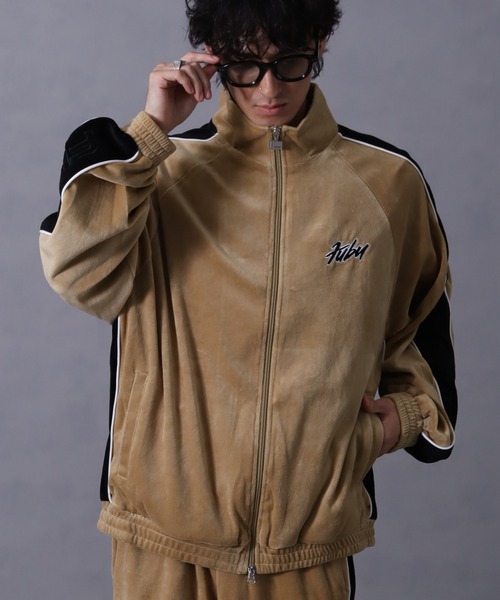 セール】【FUBU/フブ】 Velor Track Jacket / ベロア トラック
