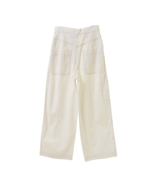 CURRENTAGE(カレンテージ)の「Center crease denim(デニムパンツ・レディース・ホワイト/ライトインディゴブルー・1/2)」の5枚目の写真