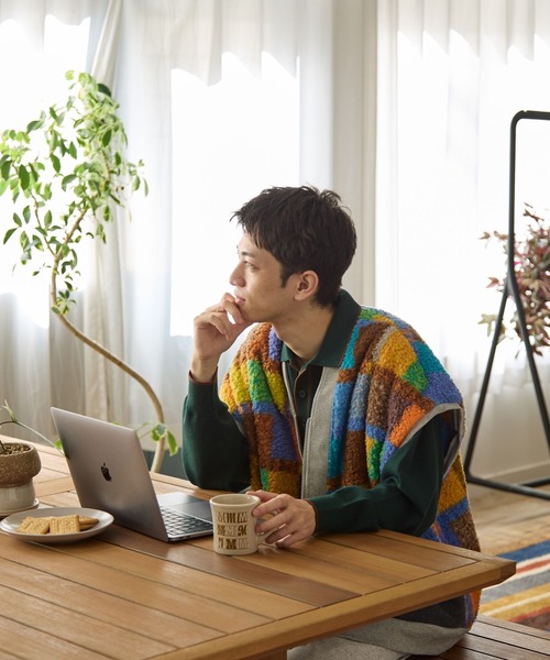 オリジナル カラフルチェックベスト（ルームウェア/パジャマ）｜niko