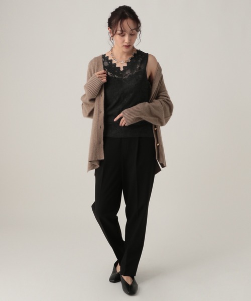 Elura（エルーラ）の「総レースタンク/611688（タンクトップ・レディース・ホワイト/ブラック・FREE）」の9枚目の写真