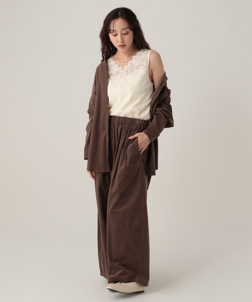 Elura（エルーラ）の「総レースタンク/611688（タンクトップ・レディース・ホワイト/ブラック・FREE）」の5枚目の写真