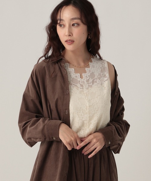 Elura（エルーラ）の「総レースタンク/611688（タンクトップ・レディース・ホワイト/ブラック・FREE）」の6枚目の写真