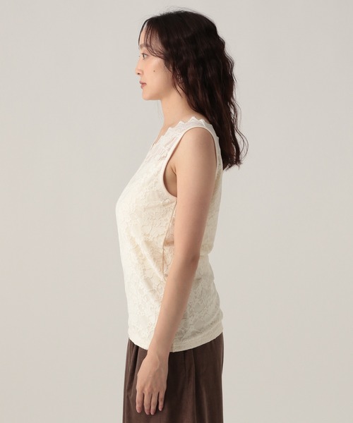 Elura（エルーラ）の「総レースタンク/611688（タンクトップ・レディース・ホワイト/ブラック・FREE）」の12枚目の写真