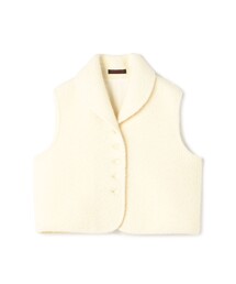 新品タグ付トモローランド　アイボリージレ TOMORROWLAND｜トゥモローランドのベスト（ホワイト/白色系