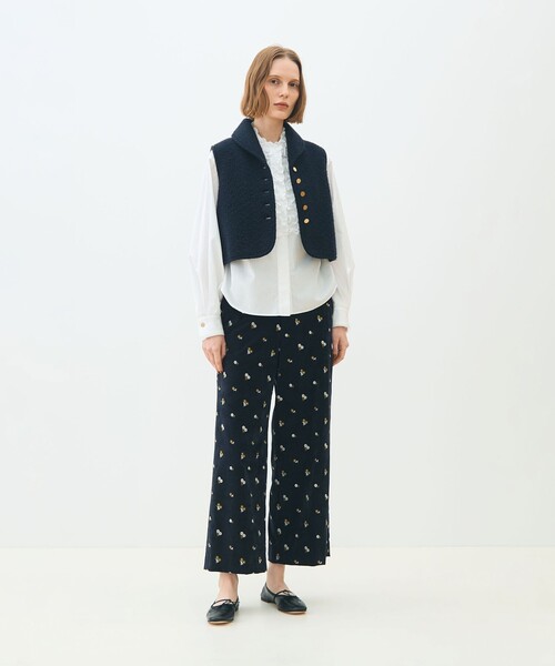 シープニット ショールカラージレ（ベスト）｜TOMORROWLAND collection