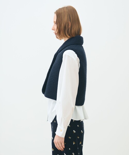 シープニット ショールカラージレ（ベスト）｜TOMORROWLAND collection