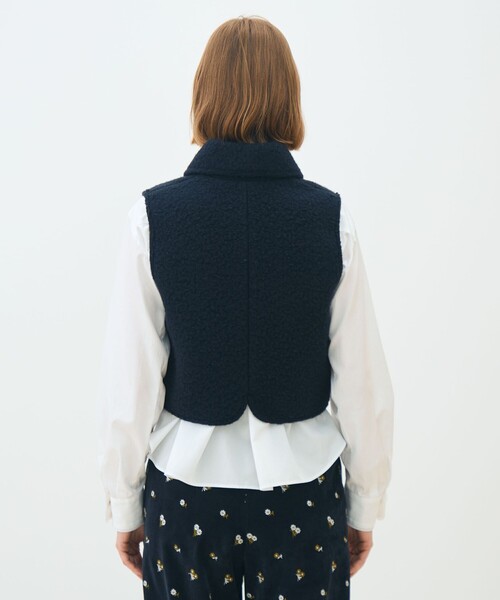 シープニット ショールカラージレ（ベスト）｜TOMORROWLAND collection