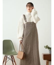 HARUYAMA（ハルヤマ）の「【WEB限定】ヘリンボーンナロージャンスカ FURRY（ジャンパースカート）」