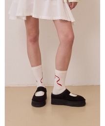 KIRSH（キルシー）の「KIRSH Ribbon Cherry Socks リボン チェリー ソックス（ソックス/靴下）」