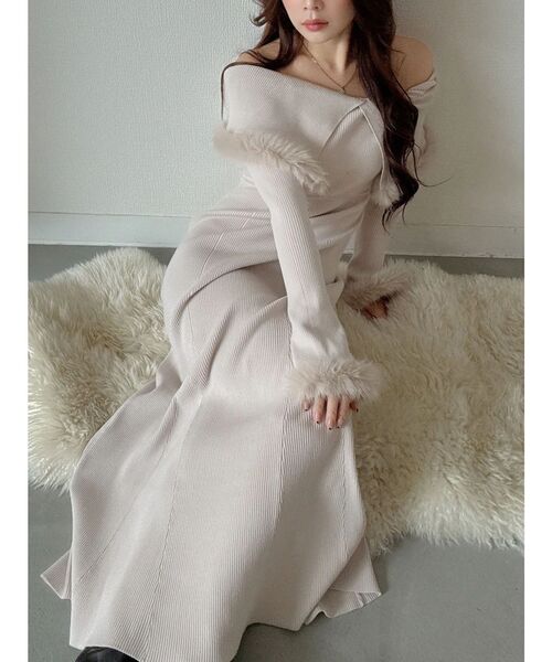 MERCURYDUO（マーキュリーデュオ）の「ファートリミングニット