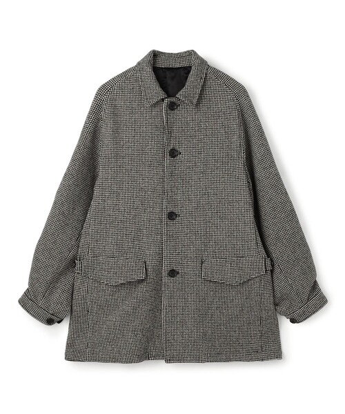 TOMORROWLAND (トゥモローランド)の「ウールナイロンポリウレタン 2WAYストレッチ ハーフコート(ステンカラーコート・メンズ・ブラウン系その他/ブラック系その他・48/50/46)」の2枚目の写真