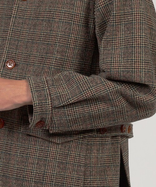 TOMORROWLAND (トゥモローランド)の「ウールナイロンポリウレタン 2WAYストレッチ ハーフコート(ステンカラーコート・メンズ・ブラウン系その他/ブラック系その他・48/50/46)」の13枚目の写真