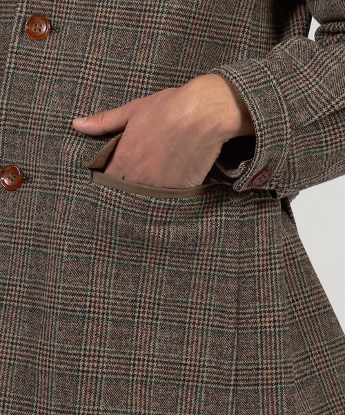 TOMORROWLAND (トゥモローランド)の「ウールナイロンポリウレタン 2WAYストレッチ ハーフコート(ステンカラーコート・メンズ・ブラウン系その他/ブラック系その他・48/50/46)」の15枚目の写真