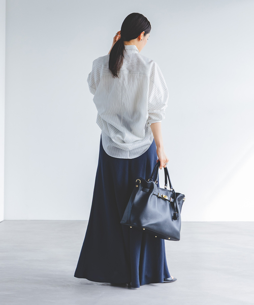 Noble(ノーブル)の「《追加》MILOS/ミロス 金具付きトート(トートバッグ・レディース・ブラック/ベージュ・FREE)」の8枚目の写真