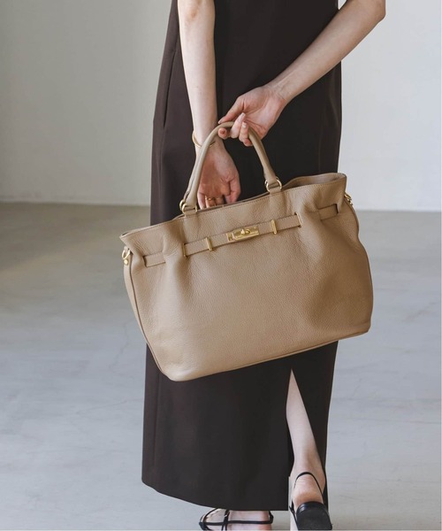 MILOS ミロス 金具付きトートバッグ 2way ベージュ 追加12》【MILOS】金具付きトート（トートバッグ）｜NOBLE（ノーブル