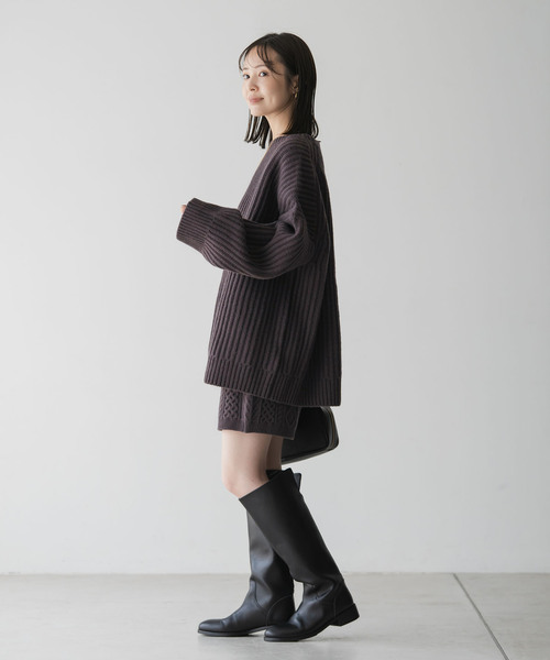 Noble(ノーブル)の「アラン柄ショートパンツ(その他パンツ・レディース・ホワイト系その他/ブラウン・FREE)」の5枚目の写真