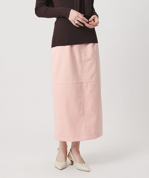 UNITED ARROWS（ユナイテッドアローズ）の「スエードライク タイトスカート ‐ウォッシャブル‐（スカート・レディース・オフホワイト/ライトピンク/ブラック/ダークブラウン/ピンク・34/40/38/36）」の17枚目の写真