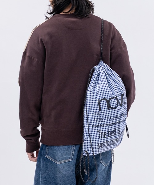 JOHN'S CLOSET(ジョンズクローゼット)の「【13】アソートデザイン ナップサック(バックパック/リュック・メンズ・ブラック/ブルー/ベージュ/カーキ・FREE)」の14枚目の写真