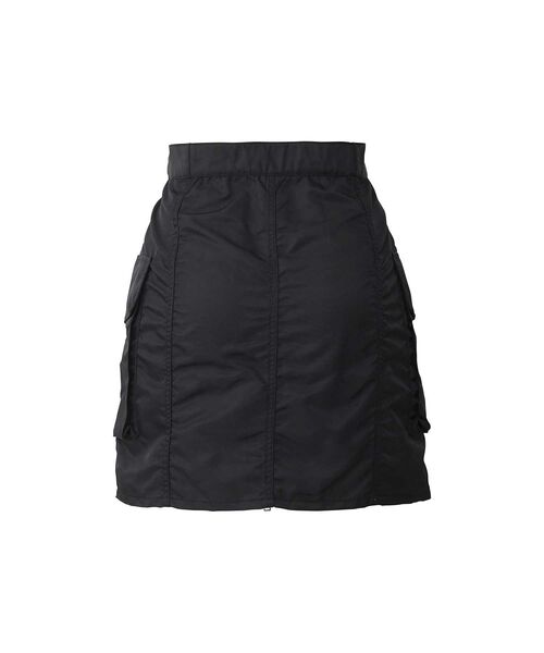 HYSTERIC GLAMOUR（ヒステリックグラマー）の「フロントジップナイロンミニスカート（スカート・レディース・カーキ/ブラック/ネイビー・SMALL/MEDIUM）」の16枚目の写真